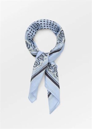Hearty cotta scarf Kentucky Blue Becksøndergaard 